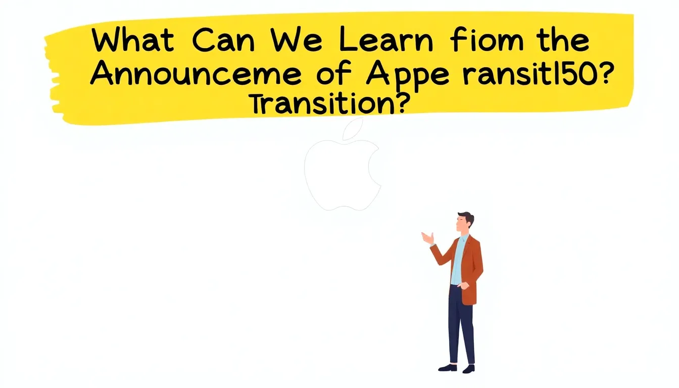 CE PUTEM ÎNVĂȚA DIN ANUNȚUL TRANZIȚIEI CEO-ULUI APPLE