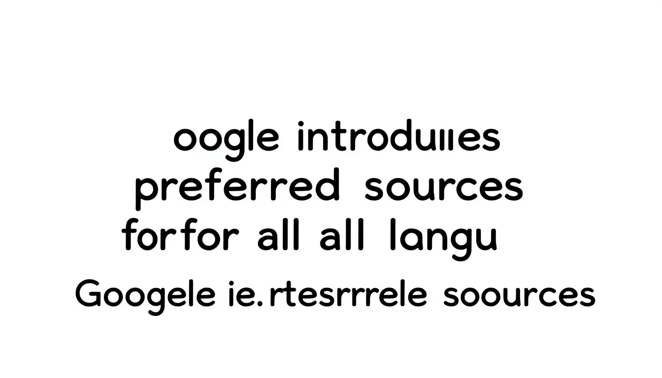 GOOGLE INTRODUCE SURSELE PREFERATE PENTRU TOATE LIMBILE